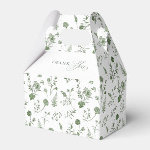 Para Regalos Elegante caja de regalo de boda floral clásica vin