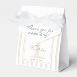 Para Regalos Elegante caja de regalo de cumpleaños con rayas de