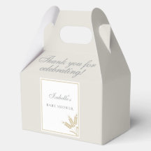Elegante caja de regalo de trigo de lino cálido pa