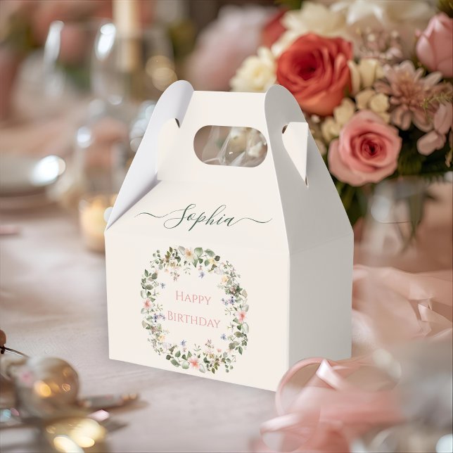 Para Regalos Elegante Cumpleaños Floral - Caja de Favor del Par (Subido por el creador)