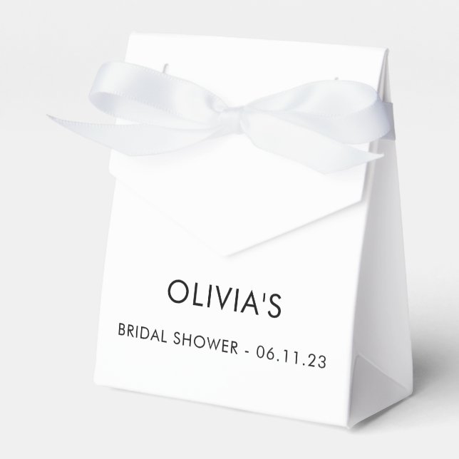 Para Regalos Elegante guión moderno | Caja de favores de novia (Front Side)