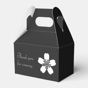 Para Regalos Encantadora Sakura en caja de favores negra