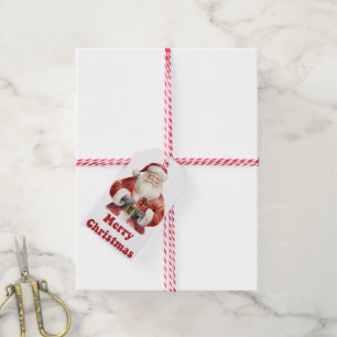 Para Regalos Encantadoras etiquetas de regalo de Navidad con Sa