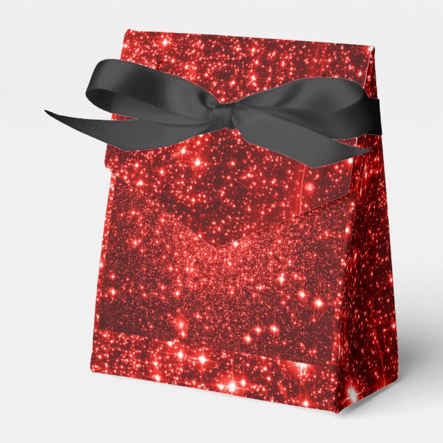 Para Regalos Estrellas rojas de caja de favores (Front Side)
