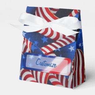 Para Regalos Estrellas y tiras Curlos Patrióticos Caja de Favor