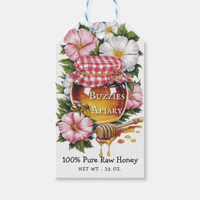 Para Regalos Etiquetas Apiary Honey Jar (Anverso)