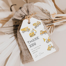 Para Regalos Etiquetas Baby Shower de construcción
