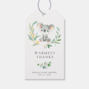 Para Regalos Etiquetas Baby Shower Favor de Bush Baby Koala