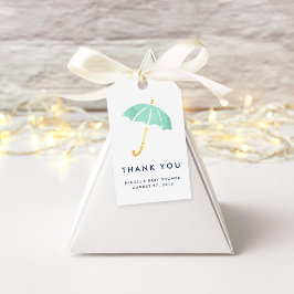 Para Regalos Etiquetas Baby Shower Favor | Mint Umbrella