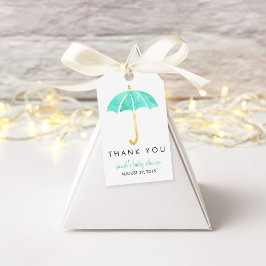 Para Regalos Etiquetas Baby Shower Favor | Mint Umbrella