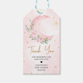 Para Regalos Etiquetas Baby Shower favoritas de la Luna Rosa y 