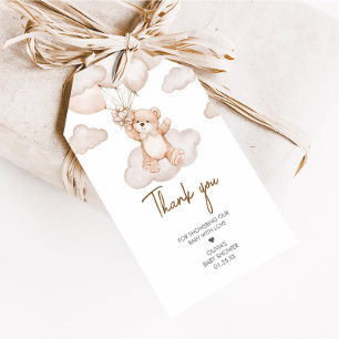 Para Regalos Etiquetas Baby Shower Favorito de Bear Bear Brown