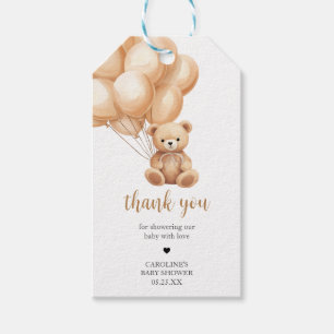 Para Regalos Etiquetas Baby Shower Favorito de Bear Brown Ballo