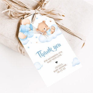 Para Regalos Etiquetas Baby Shower Favorito de Blue Bearly Wait