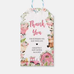 Para Regalos Etiquetas Baby Shower Favorito de la granja de flo