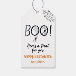 Para Regalos Etiquetas BOO Spiders & Spider Web Halloween Favor