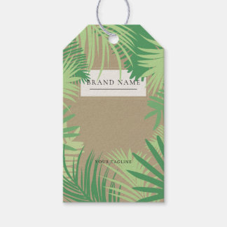 Para Regalos Etiquetas Colgantes Personalizadas de Palma Tropic
