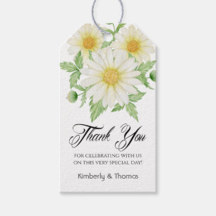 Para Regalos Etiquetas Daisy Watercolor Wedding Favor Gift