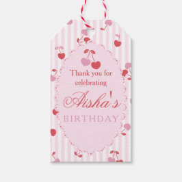 Para Regalos Etiquetas de agradecimiento Cherry Sweet