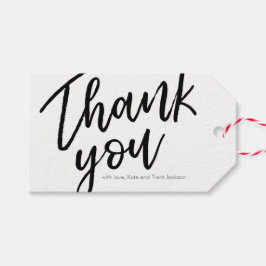 Para Regalos Etiquetas de agradecimiento con letras de mano | E