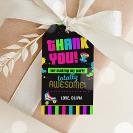 Para Regalos Etiquetas de agradecimiento de 80's, etiquetas de 