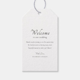 Para Regalos Etiquetas de agradecimiento de boda de bienvenida 