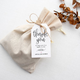 Para Regalos Etiquetas de agradecimiento de color editable Herm