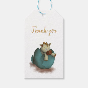 Para Regalos Etiquetas de agradecimiento de corte con un ilustr