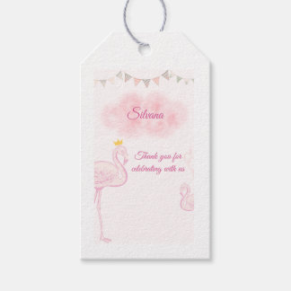 Para Regalos Etiquetas de agradecimiento de Flamenco Rosa, Let'