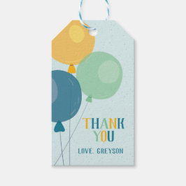 Para Regalos Etiquetas de agradecimiento de globo adorable