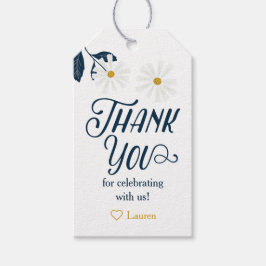 Para Regalos Etiquetas de agradecimiento de margarita escandina