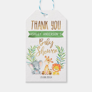 Para Regalos Etiquetas de Baby Shower de los animales del