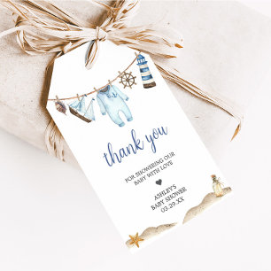 Para Regalos Etiquetas de Baby Shower de Nautical Sailor Ahoy