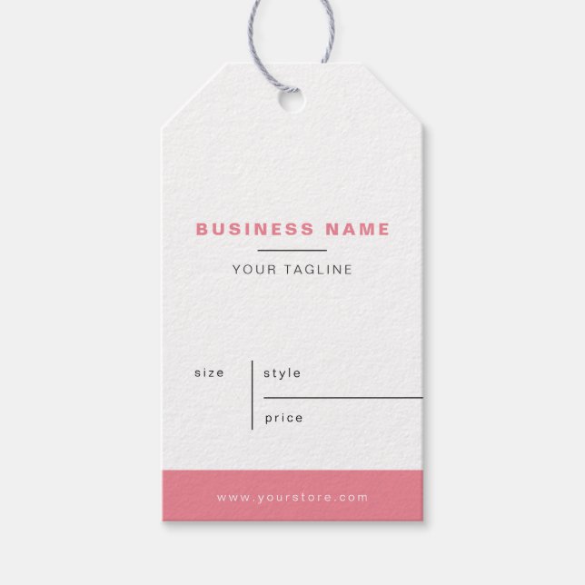 Para Regalos Etiquetas de colgado de precios comerciales en ros (Anverso)