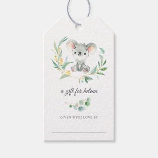 Para Regalos Etiquetas de ducha de Bush Baby Koala