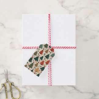 Para Regalos etiquetas de empaquetado de árboles de navidad