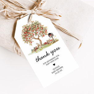 Para Regalos Etiquetas de Favor de Baby Shower de Manzana Otoña