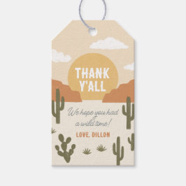 Para Regalos Etiquetas de Favor de Cumpleaños de Cowboy Occiden