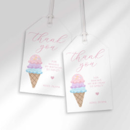 Para Regalos Etiquetas de Favor de Cumpleaños de Helado