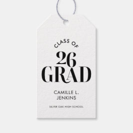 Para Regalos Etiquetas de Favor de Graduación Clase de 2026 Mod