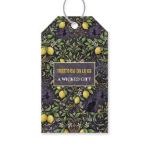 Etiquetas de Favor de Halloween Botánico Gótico Li