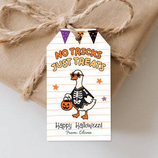 Para Regalos Etiquetas de Favor de Halloween Sin Trucos Solo Du