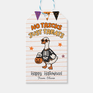 Para Regalos Etiquetas de Favor de Halloween Sin Trucos Solo Go