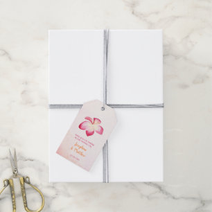 Para Regalos Etiquetas de Favor de la Boda de la Plumeria de Am