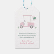 Etiquetas de Favor de la Chica de la Ducha de Golf