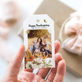 Para Regalos Etiquetas de Favor de la Foto de Acción de Gracias