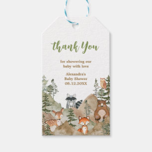 Para Regalos Etiquetas de Favor de las Montañas Woodland Advent