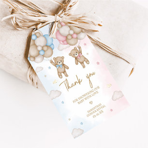 Para Regalos Etiquetas de Favor de Revelación de Género de Oso
