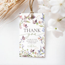 Para Regalos Etiquetas de Favor de Shower de Wildflower Baby