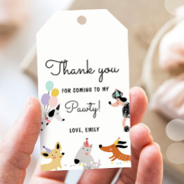 Para Regalos Etiquetas de Favor del Perro Puppy Pawty Animales 